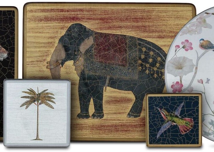 Large Rectangular Tablemat Jungle Silver 